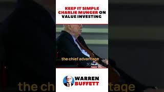 Keep It Simple Charlie Munger on Value Investing #shorts