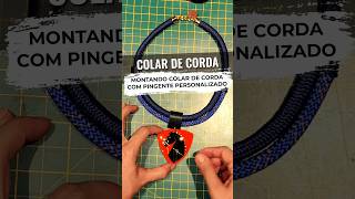 #colar de #corda com Pingente Personalizado #reciclagem