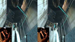 Razer Hydra + Portal 2 in Stereo 3D (YT3D)