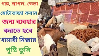 ২মাসেই ছাগল মোটাতাজা হবে || ৩০+ উপাদানে তৈরি গরু, ছাগলের দানাদার খাবার || দ্রুত ছাগল মোটাতাজা খাবার