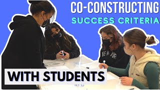 Co-constructing Success Criteria with High School Students