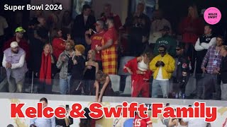 WOW! Taylor Swift & Travis Kelce’s FAMILIES together in the most EXPENSIVE Suite of Super Bowl 2024