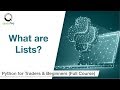 Introduction to Python Lists | Python for Beginners | Quantra Free Course