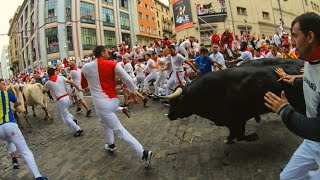 BRUTAL RUNNING OF THE BULLS (Encierro) 4K GOPRO - San Fermin 2019