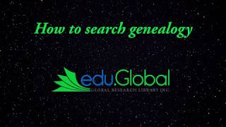 How to search Genealogy on https://edu.global