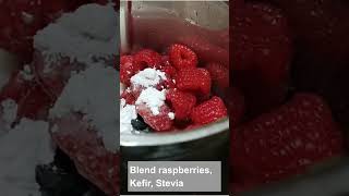 Kefir 🍹റാസ്ബെറി സ്മൂത്തി 🍹| Low Carb Kefir Raspberry Smoothie #shorts