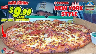 Papa John's® $9.99 Any Size, Any Toppings Pizza Deal! 🍕😲 | 6 Topping NY Style! 🗽 | theendorsement