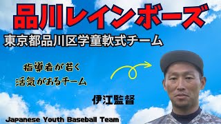 東京都品川区　学童野球チーム　品川レインボーズのチームインタビュー