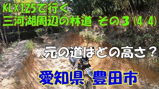 【散歩】KLX125で行く 愛知県 豊田市 三河湖周辺の林道・その３(4/4)