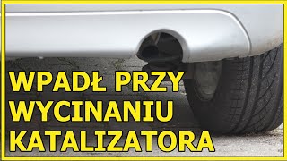 LUBIN. Chciał ukraść katalizator, nie zdążył