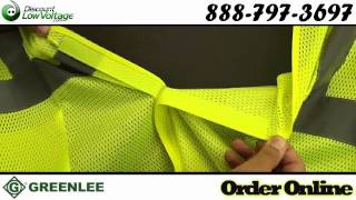 Safety Vest, Class 2, Greenlee 01761-01 | Discount-Low-Voltage.com