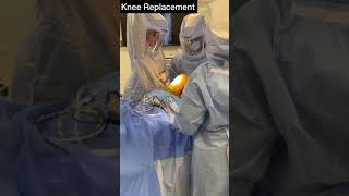 The start of an outpatient total knee replacement