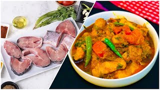 হাতে মাখা রুই মাছ ভুনা রেসিপি || Rui Mach vuna Recipe || Bangladeshi Fish Curry Recipe ||