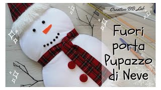 Fuori porta natalizio fai da te | Pupazzo di neve facile ⛄❄ Snowman DIY