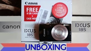 Canon IXUS 185 digital camera-unboxing