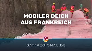 Mobiler Deich aus Frankreich soll Winsen vor Hochwasser schützen