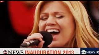Kelly Clarkson Inauguration Obama my country tis of thee - 2013 - US President - VJayPix