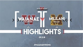 Waianae Seariders VS Mililani | Volleyball Highlights | 2018