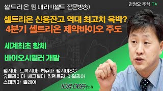 [셀트권] 4분기 주도주 셀트리온 제약바이오 왜?