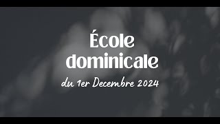 École dominicale du 1er Décembre