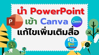 วิธีนำสื่อ PowerPoint เข้า Canva มา Apply