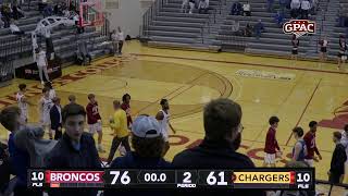 Hastings College Men's Basketball vs Briar Cliff