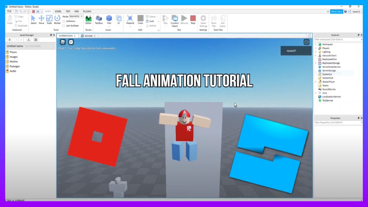 Fall Animation Tutorial Roblox Youtube