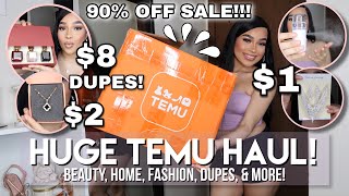 HUGE TEMU HAUL WORTH $100 ♡ BEAUTY + HOME + FASHION, & MORE! | Is Temu Scam?!