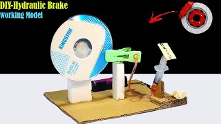 Make a hydraulic Brake project- Science project working model