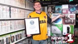 N@1 Junior: Michael Thomasson holds Guinness World Record for  largest collection of video games