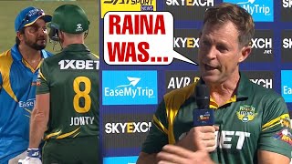 Jonty Rhodes reveals what happened between him and Suresh Raina | India vs South Africa Legends