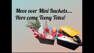 Move Over Lowe's Mini Buckets....The Tiny Totes are Here