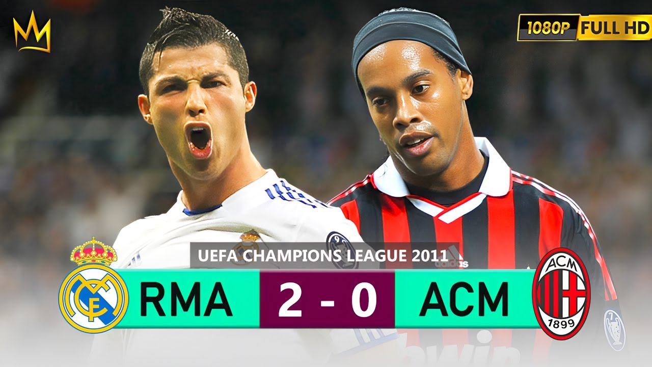 CR7 SCORE A GOAL AND HUMILIATES RONALDINHO IN CHAMPIONS LEAGUE 2011 ...