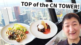 Is the SKY HIGH CN Tower Restaurant a TOURIST TRAP? Revolving Fine Dining in Toronto!