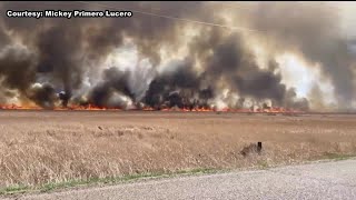 Multiple wildfires burn near Las Animas, two homes destroyed