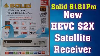 Solid 8181Pro HEVC S2X Full HD Metal box White Satellite Receiver Malayalam