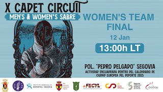 EUROPEAN FENCING CONFEDERATION CADET CIRCUIT WOMEN`S SABRE TEAM FINAL \