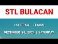 stl bulacan 1st draw result today 11am draw morning result philippines december 28 2024 saturday