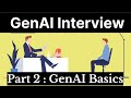 Generative AI Interview questions: GenAI Basics