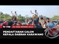 Kesenian Tradisional Sisingaan Antarkan Paslon Daftar Ke KPUD Karawang | AKIM tvOne