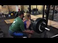 marina 117.5kg x2 high bar squat raw w wraps