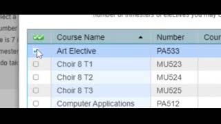 PowerSchool course request