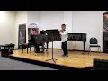 benjamin plays gavotte from mignon by a. thomas