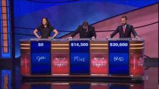 Jeopardy: Brad Rutter gets the lock