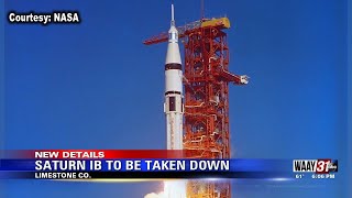 Iconic Saturn IB rocket at Alabama state line to be taken down