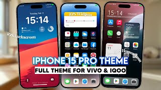 iPhone 15 Pro iOS Theme for Vivo or iQoo devices