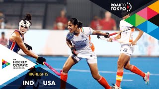 India vs USA | FIH Hockey Olympic Qualifiers | Women's | Match 2