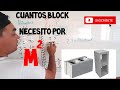 CUÁNTOS BLOCK POR METRO CUADRADO...