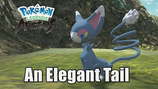 Pokemon Legends Arseus - How to Find Glameow - An Elegant Tail (request 41)