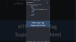 Text Formatting Tags in HTML, sup Tag for Superscript | HTML CSS Tutorial for Beginners #html